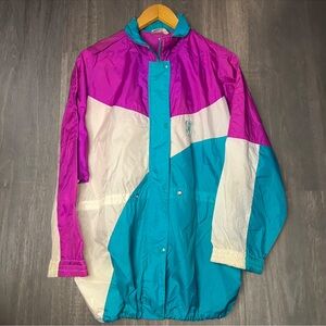 Vintage Pro Spirit Colorblock Windbreaker Jacket (Zipper Repair)